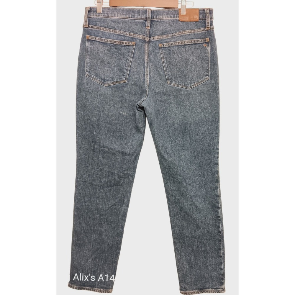 Madewell Slim Boy Capri Jeans Women 29 Light Blue Cropped Denim Mid Rise